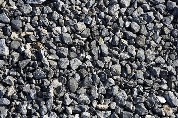 Štěrk šedé kamenné textury pro asfaltové směsi betonu — Stock fotografie