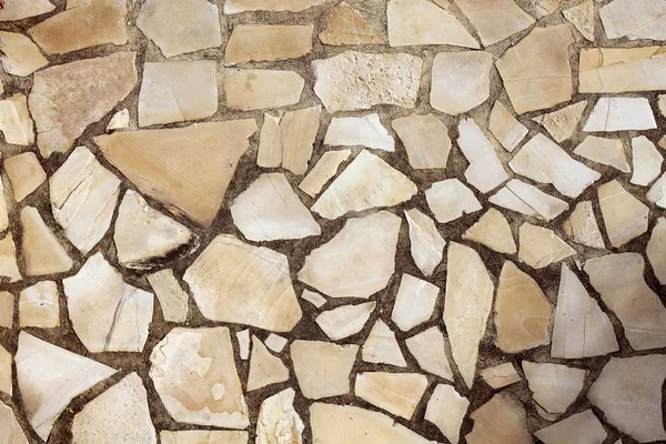 Masonry rock stone tiles floor on the park — Stock Photo, Image
