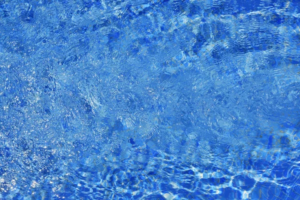 풀 블루 워터 텍스처 웨이브 패턴 여름 — 스톡 사진