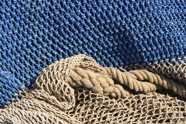 Halászati hálók csendélet háttérmintázatának megadása — Stock Fotó