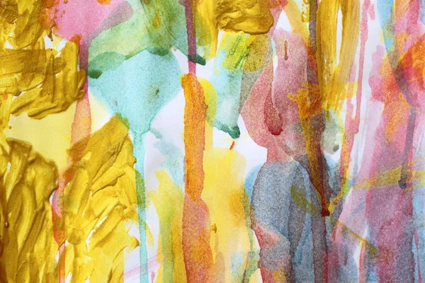 Abstrakte Aquarelle malen farbenfrohe Kunstwerke — Stockfoto