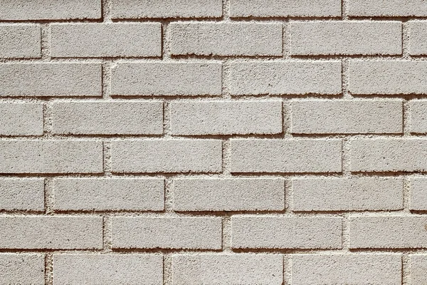 Precast concrete white bricks brickwall wall — Stock Photo, Image