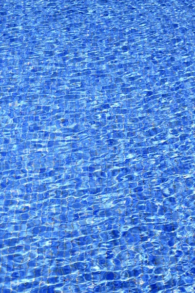 Piscina azul textura de água onda padrão verão — Fotografia de Stock