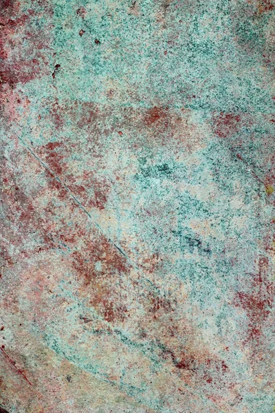 Grunge verde y rojo envejecido textura de la pared de pintura — Foto de Stock