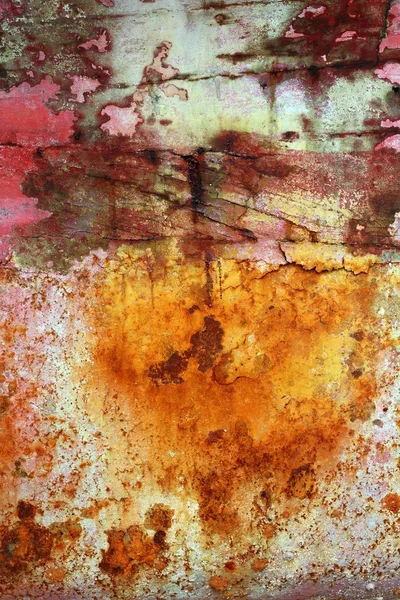 Rusty grunge acero envejecido hierro pintura textura oxidada — Foto de Stock