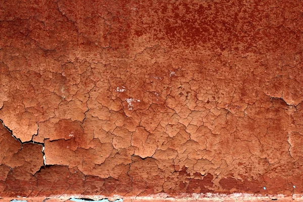 Grunge vermelho marrom envelhecido crepitar textura da parede — Fotografia de Stock