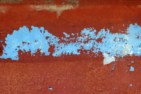 Grunge red and blue aged wall texture background — Stock Photo, Image