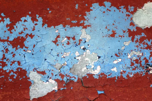 Grunge rojo y azul envejecido pared textura fondo — Foto de Stock