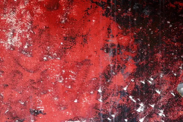 Grunge 红色和黑色岁墙纹理背景 — 图库照片