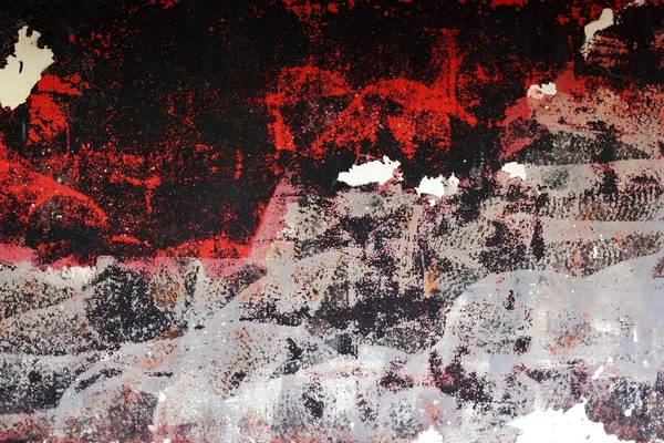Grunge rojo y negro envejecido pared textura fondo — Foto de Stock