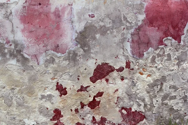 Grunge leeftijd verweerde cement roze rood muur — Stockfoto