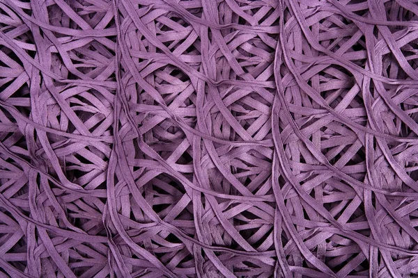 Textura de tecido com fio roxo como rede confusa de aranha — Fotografia de Stock