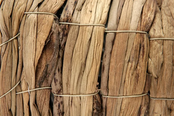 Cesta artesanal textura macro closeup — Fotografia de Stock