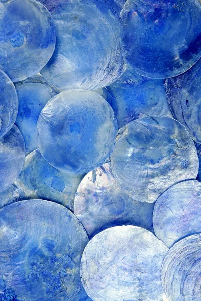 Perlmutt blaues rundes Kreismuster — Stockfoto