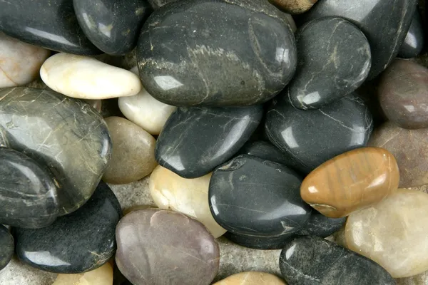Pedras rolantes padrão de textura brilhante — Fotografia de Stock