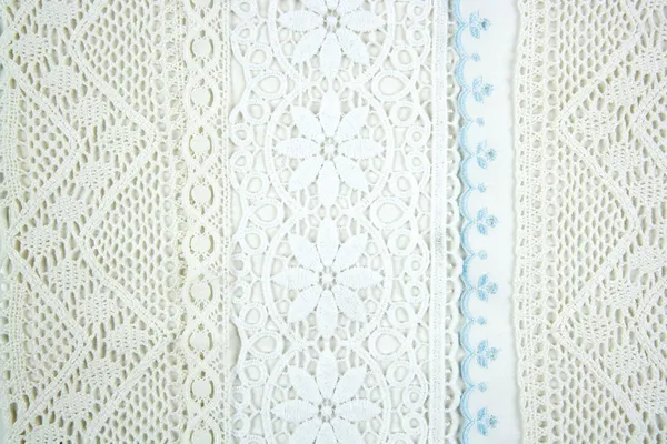 Вышивка ткань ручной работы скатерти — стоковое фото