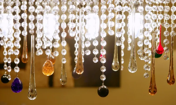 Bunte kristall strass lampe detai — Stockfoto