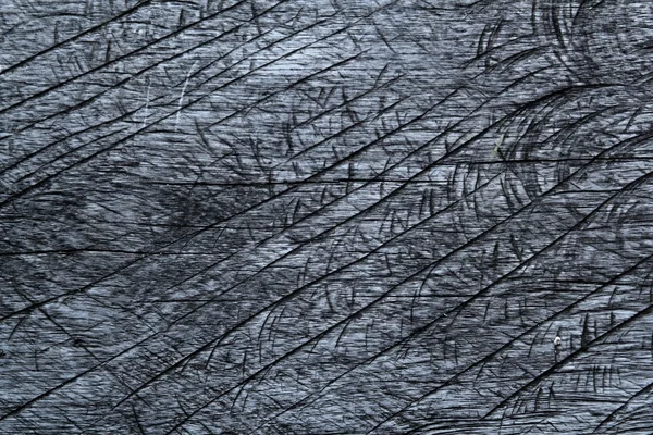 Sierra de cadena cortada textura envejecida madera gris al aire libre — Foto de Stock