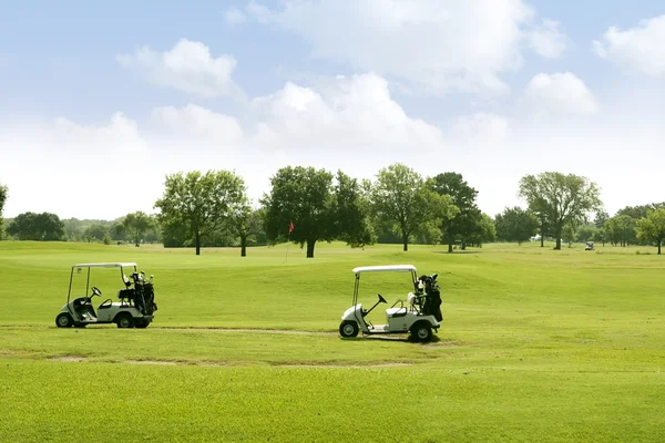 Paysage vert d'herbe de golf au Texas — Photo