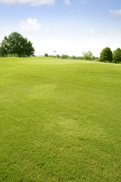 绿色高尔夫草地景观在德克萨斯州 — 图库照片
