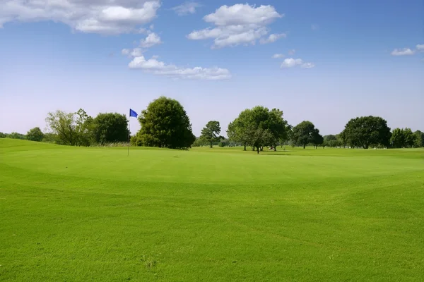 绿色高尔夫草地景观在德克萨斯州 — 图库照片