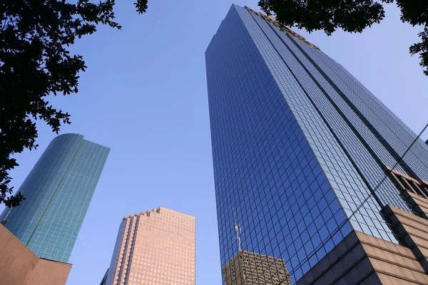 휴스턴 텍사스 파란색 건물 마천루 도시 — 스톡 사진