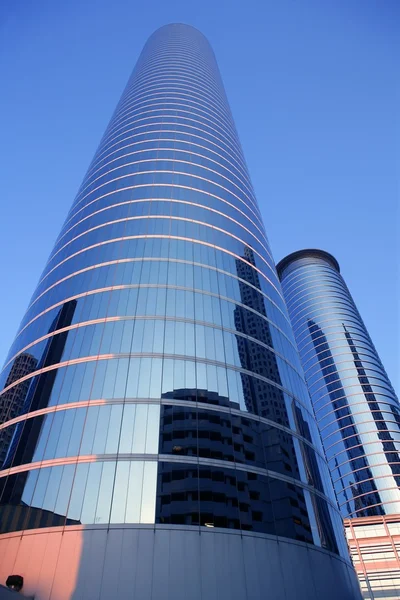 Houston Texas edifici blu grattacielo città — Foto Stock
