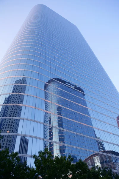 ヒューストン テキサス青い建物高層ビル街 — ストック写真