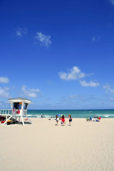 Fort Lauderdale Florida salva-vidas casa de praia — Fotografia de Stock