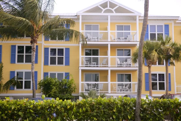 Key west barevné domy v jižní Floridě — Stock fotografie