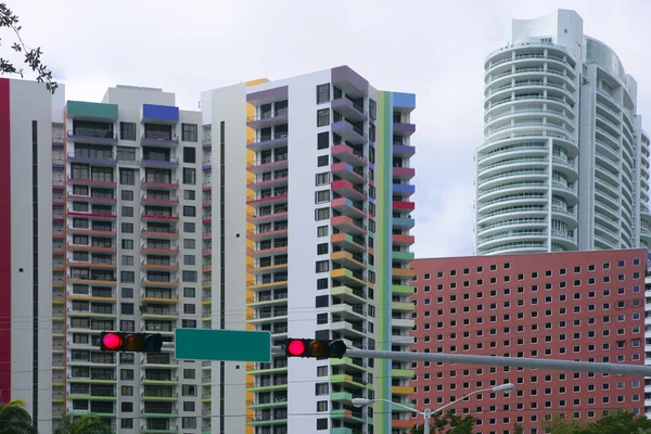 Downtown Miami urban city skyscrapers buildings — Stock Photo, Image