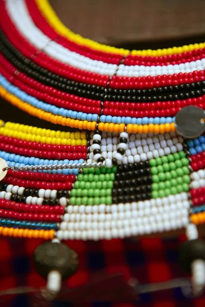 Afrika etnik renkli mücevher kolye — Stok fotoğraf