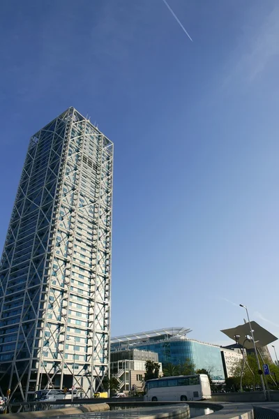 바르셀로나 olimpic 빌라 건물 고층 빌딩 — 스톡 사진