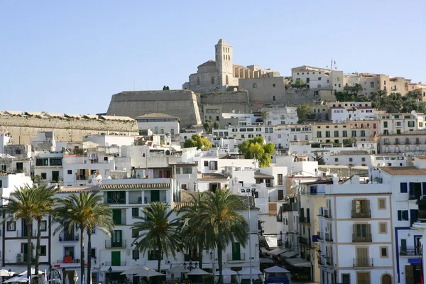 Ibiza Balear İspanya'deki Akdeniz beyaz Adası — Stok fotoğraf