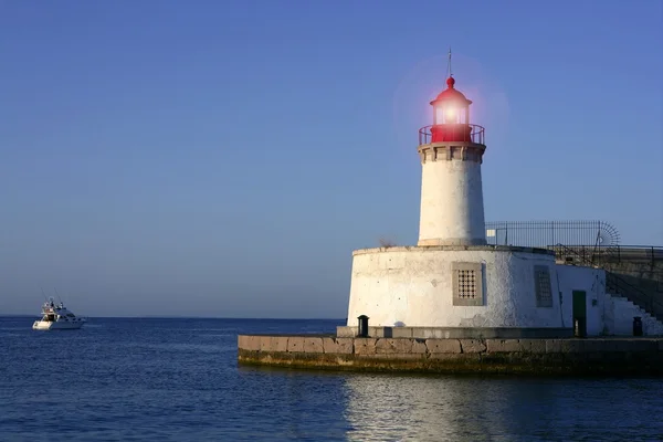 Balear Adaları Ibiza şehir içinde Lighthouse — Stok fotoğraf