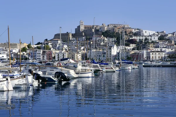 Ibiza Isla blanca mediterránea balear en España —  Fotos de Stock