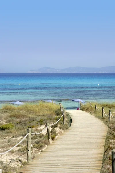 Isola di Formentera vicino Ibiza nel Mediterraneo — Foto Stock