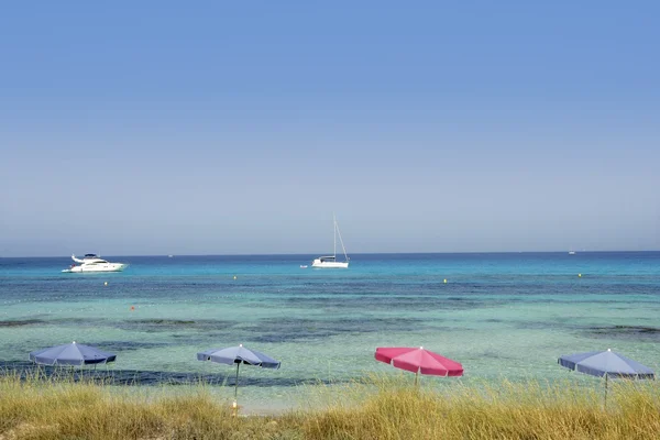 Formentera ö nära ibiza i Medelhavet — Stockfoto