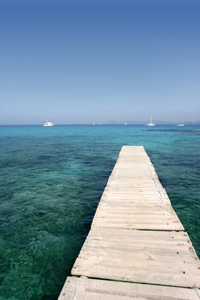 Ibiza yakınındaki Formentera Adası'Akdeniz — Stok fotoğraf