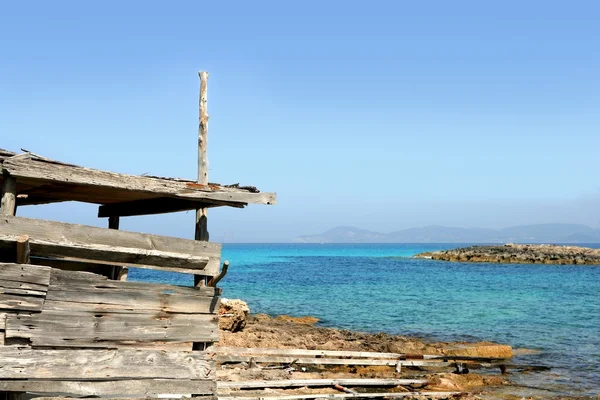Formentera eiland in de buurt van ibiza in mediterrane — Stockfoto