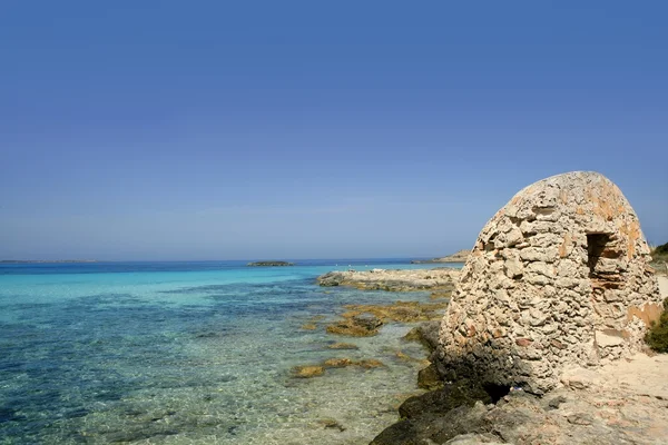Ilha Formentera perto de Ibiza no Mediterrâneo — Fotografia de Stock