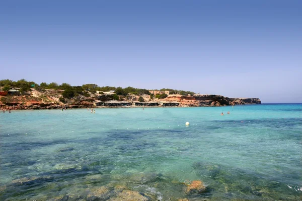 Formentera Mittelmeer türkisfarbenes Meer — Stockfoto