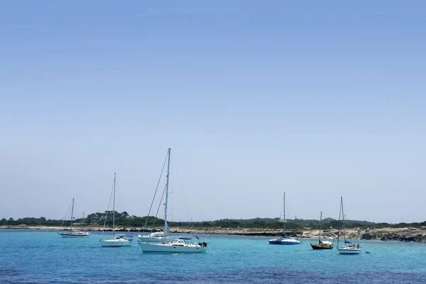 Isla de Formentera cerca de Ibiza en el Mediterráneo — Foto de Stock