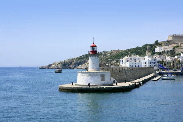 Ibiza landmark eiland in Middellandse Zee — Stockfoto