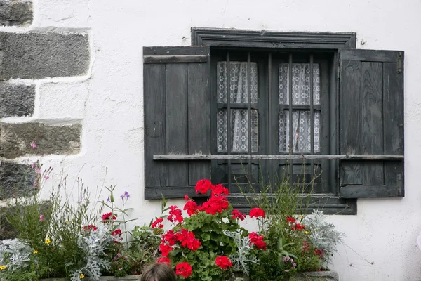 Красивые каменные дома в испанских Пиренеях — стоковое фото