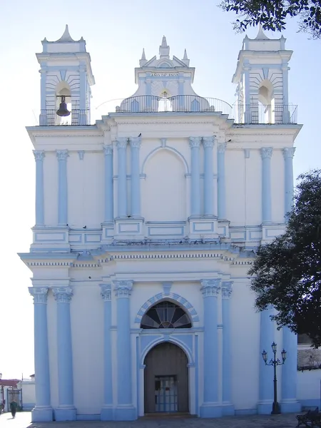 stock image Blue church San Cristobal de las Casas Chiapas
