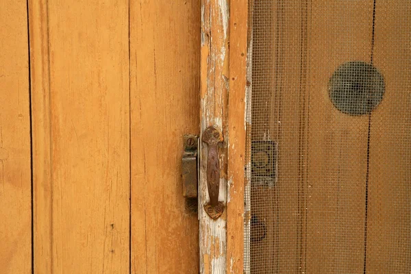 高齢者の不潔な木製のドアの背景 ストックフォト