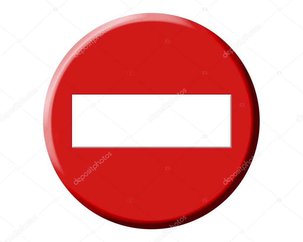 Wrong Direction Do Not Enter Red Round Signal Stock Photo By C Lunamarina