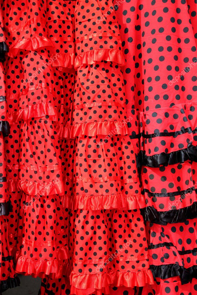 Gipsy red spots dress texture background — Stock Photo © lunamarina ...