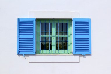 Architecture balearic islands Formentera house window clipart